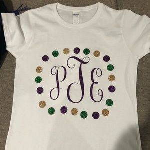 Little girls’ Mardi Gras tee!